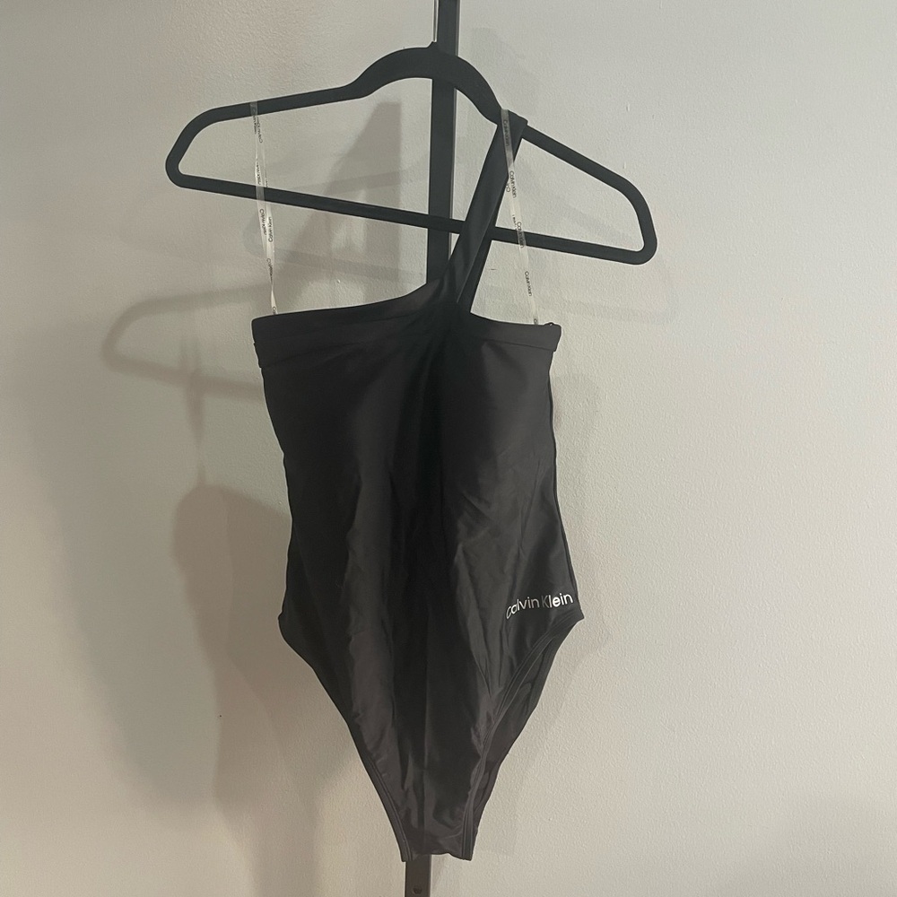 Calvin Klein Swimwear One Shoulder One Piece Swimsuit Size 10